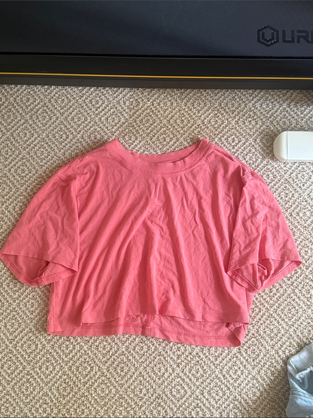 lululemon athletica Pink Cropped Boxy Tee